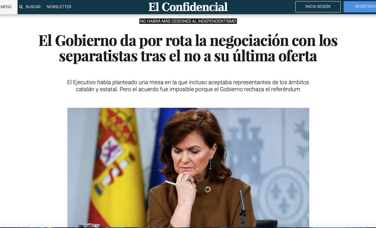 LauraBorras's tweet photo. Fem memòria del que ha passat en només un any?
🔴 Febrer 2019: El Gobierno s'aixeca de la taula de negociació per l'espantada del relator i la ultradreta a Colón. 
🔴 Gener 2020: anul·len la taula de negociació. 
Amb cada bugada perdem 10 llençols. https://t.co/BLI3yLSIJ9