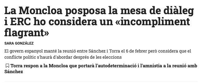LauraBorras's tweet photo. Fem memòria del que ha passat en només un any?
🔴 Febrer 2019: El Gobierno s'aixeca de la taula de negociació per l'espantada del relator i la ultradreta a Colón. 
🔴 Gener 2020: anul·len la taula de negociació. 
Amb cada bugada perdem 10 llençols. https://t.co/BLI3yLSIJ9