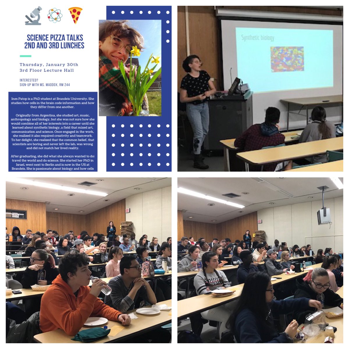 Fourth Science Pizza Talk of the year - Packed house! 

Thank you <a href="/Estantonbio/">Ellen stanton</a> and <a href="/DrAniqueOM/">Anique Olivier-Mason</a>
