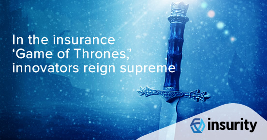 Insurity's tweet photo. Driving forth an innovation culture in the insurance industry can be challenging. With input from key influencers, Kirstin Marr, @Insurity 's EVP of Data Solutions, compiled three areas of focus to reign supreme in the insurance ‘Game of Thrones.’ https://t.co/65B37P2zqw https://t.co/WGvbgnuwkB