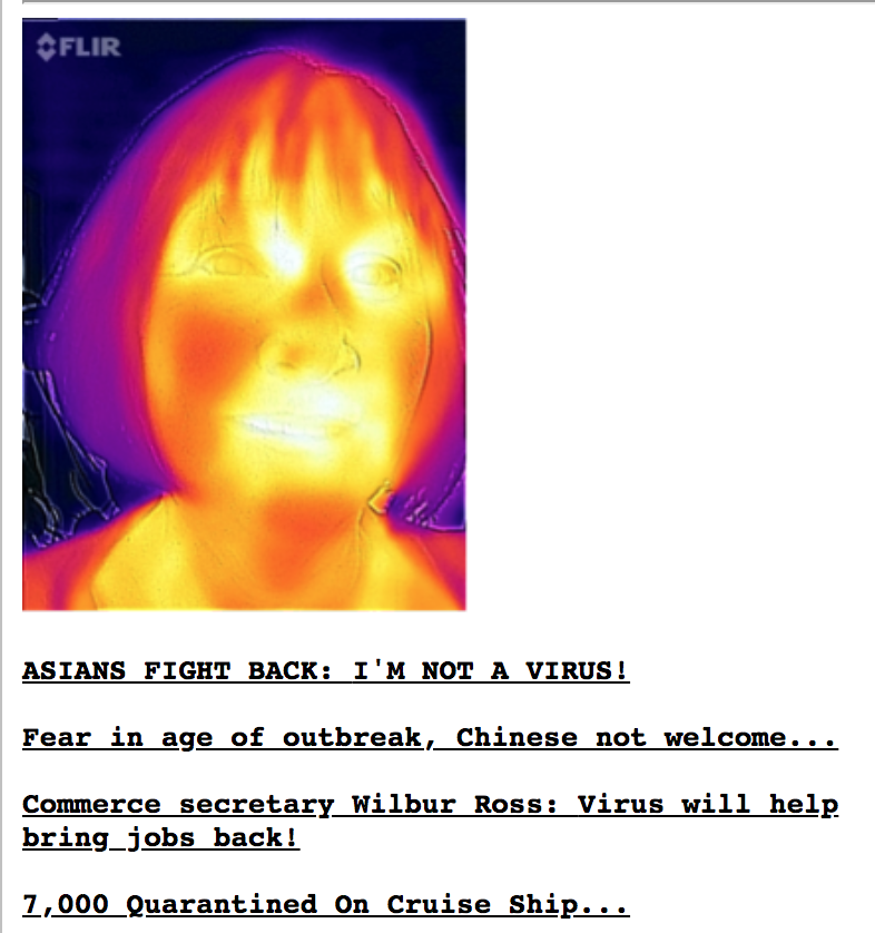 The media needs to be super careful about not fanning flames of xenophobia in the US as the atmosphere is already poisoned. Even jokes about  #coronavirus can add to the confusion and other problems. Time for great care, folks.  Looking at some headlines from  @DRUDGE... 3/