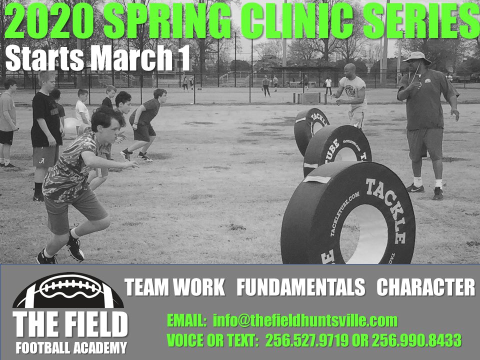 TheFieldHville's tweet photo. click on link in bio for details!
_______________
#thefieldhuntsville
#WIN
#huntsvillefootball
#huntsvillealabama
#teamwork
#fundamentals
#character
#shouldertackle
#grappling https://t.co/o0YjgYWU4C