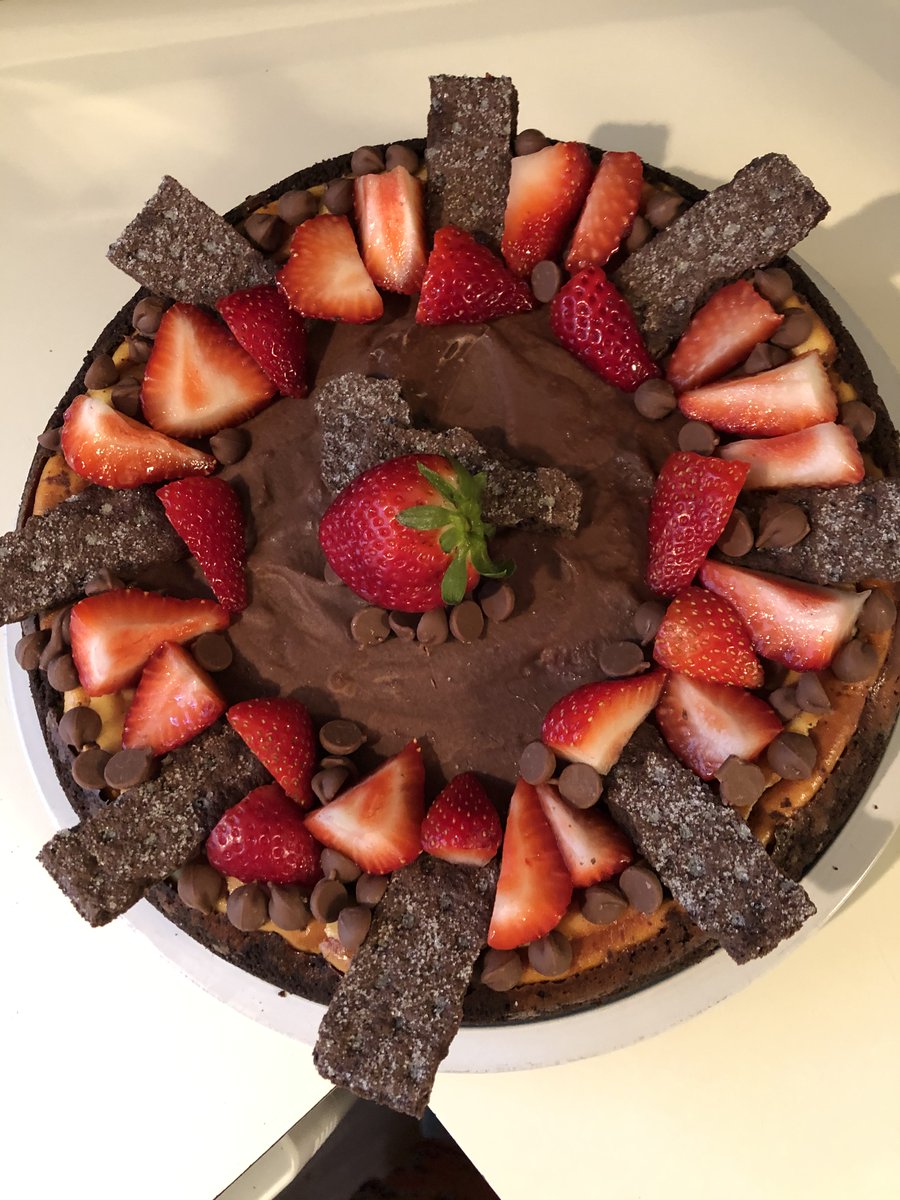 Marcella made this beautiful chocolate strawberry cheesecake with a springform cake pan she borrowed from our library! Have you checked out a pan from our incredible cake pan collection yet? We have over 50 unique pans to choose from. See them here: tinyurl.com/kjakxy9