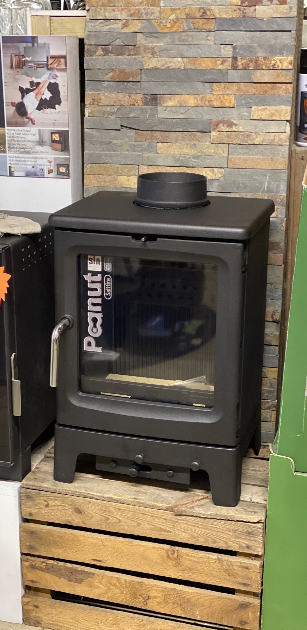 The Stove u0026 Fireplace on X: The Peanut has arrived... Now on display.  #saltfire #peanut #kent #woodburners. https://t.co/5MNAOJgFOT / X