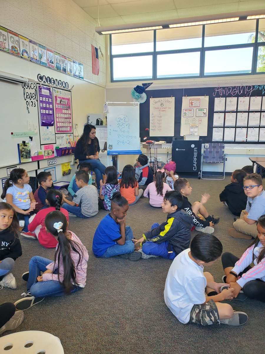 NufferPrincipal's tweet photo. These first graders shared all the different ways they added 3 numbers. #nlmusd #nufferSTEAM #nlmtalks https://t.co/DZg8WHCauQ