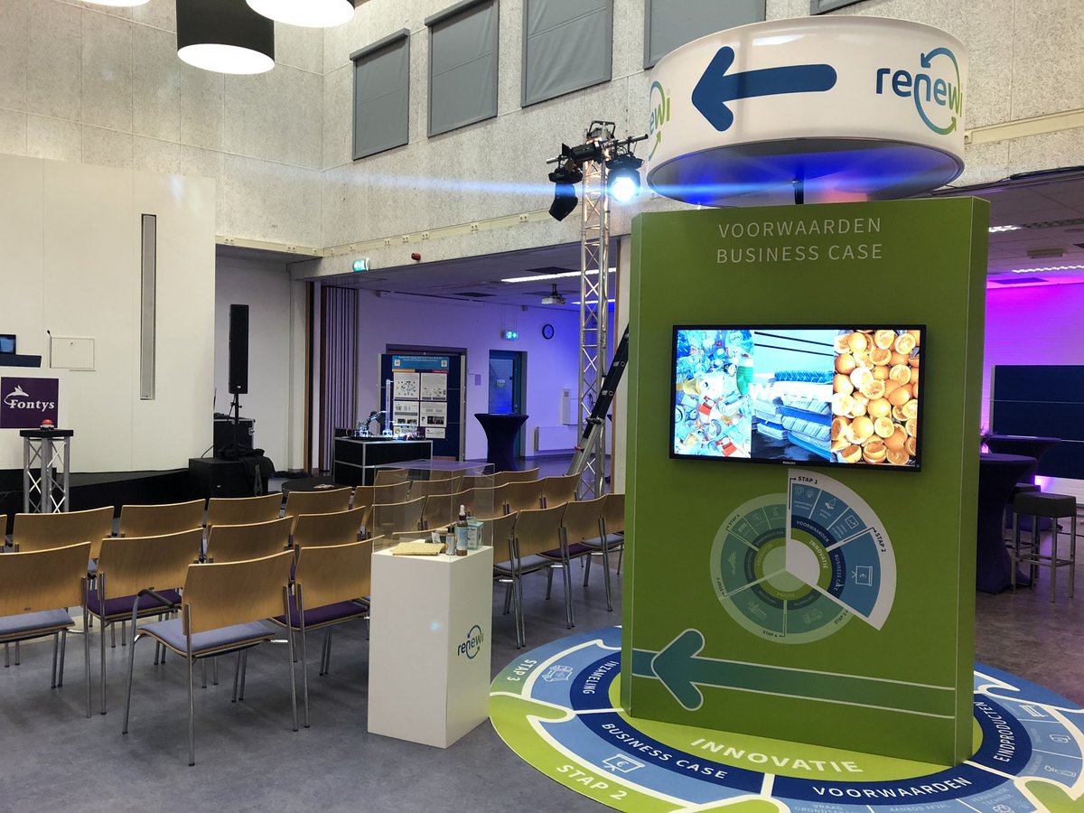 eyedosupport's tweet photo. Vandaag alles opgebouwd voor het startevent Fontys Expertises Circulaire  Transitie van morgen #FECT #Fontys https://t.co/5kz1EvJaUn