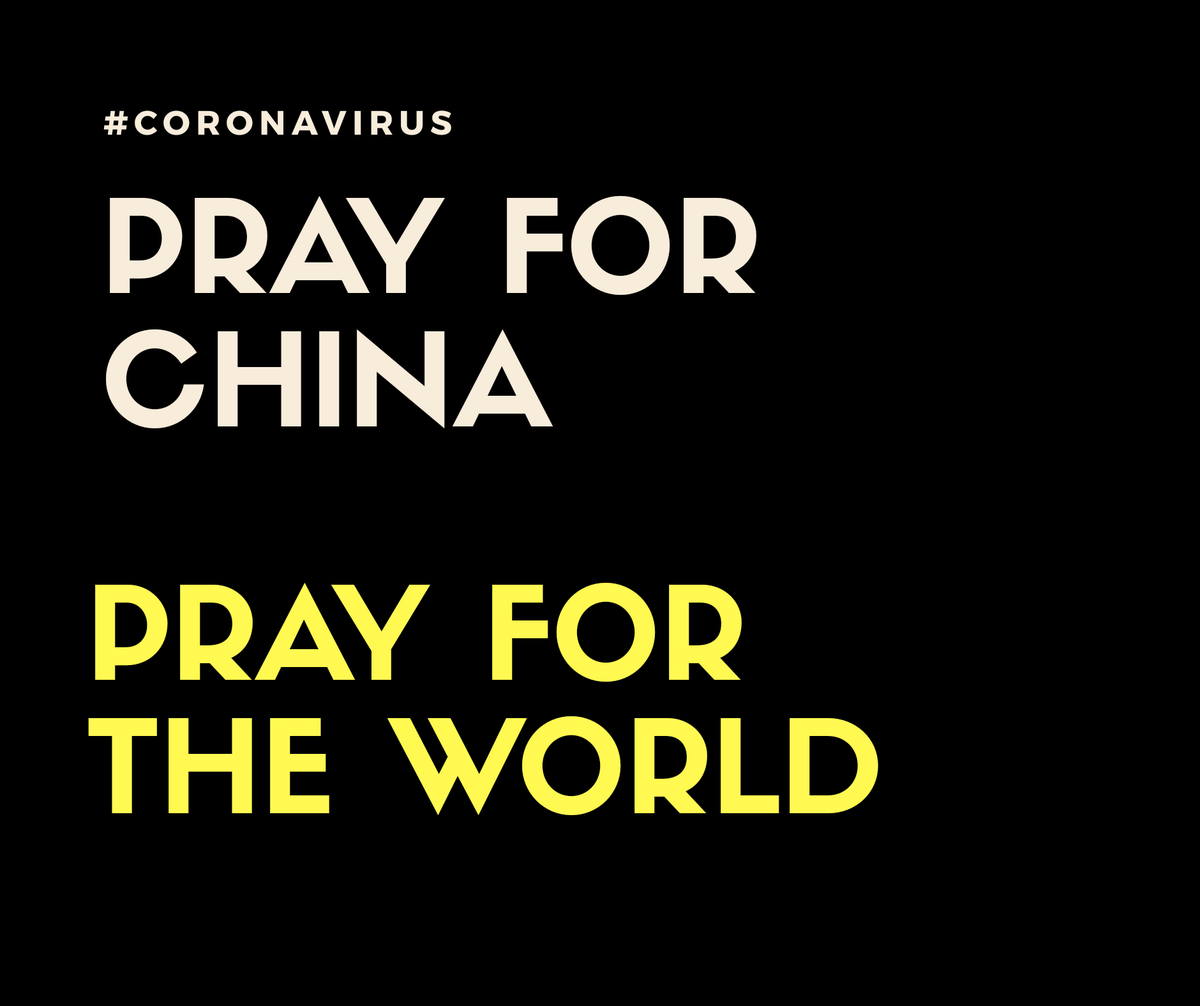 mounirdupre's tweet photo. Pray for China, Pray for the World #coronavirus https://t.co/7Vssv9qViq