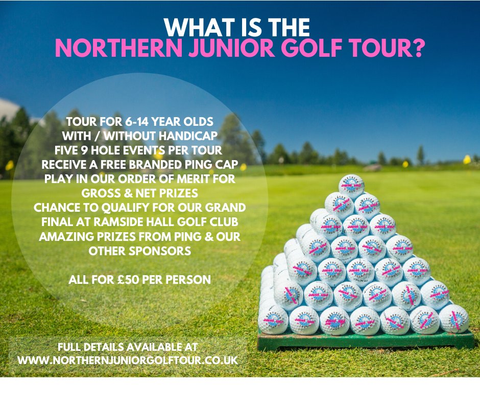 Want to know more about what the Northern Junior Golf Tour is all about? 

Here's the full details in a nutshell. 

For more information you can check out our website on northernjuniorgolftour.co.uk