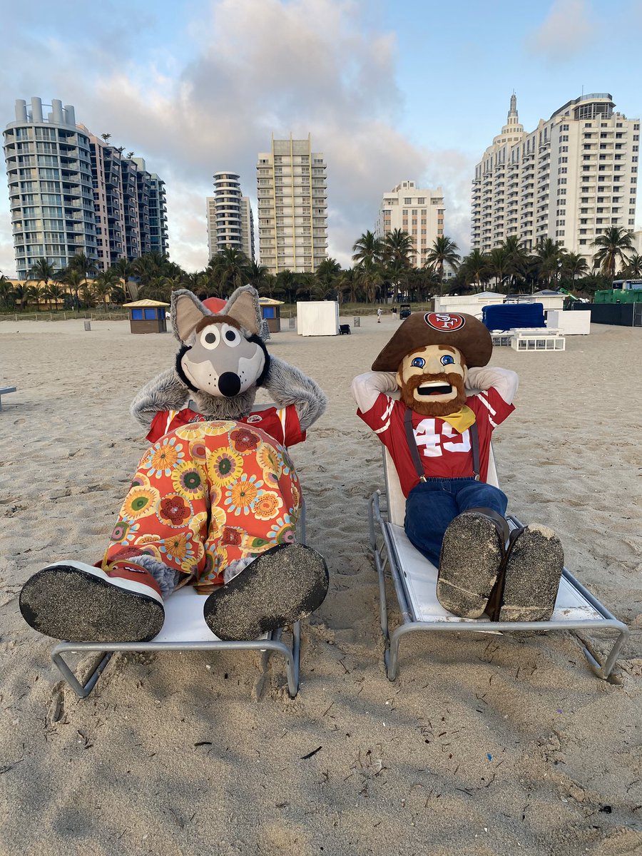 Me and my buddy #SourdoughSam have had a stressful week in #Miami #SuperBowLIV #ChiefsKindgom