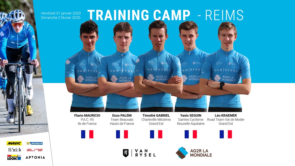 🚩 2nd training camp start tomorrow with 5 riders in the region of Reims.
#cycling #training #ag2r