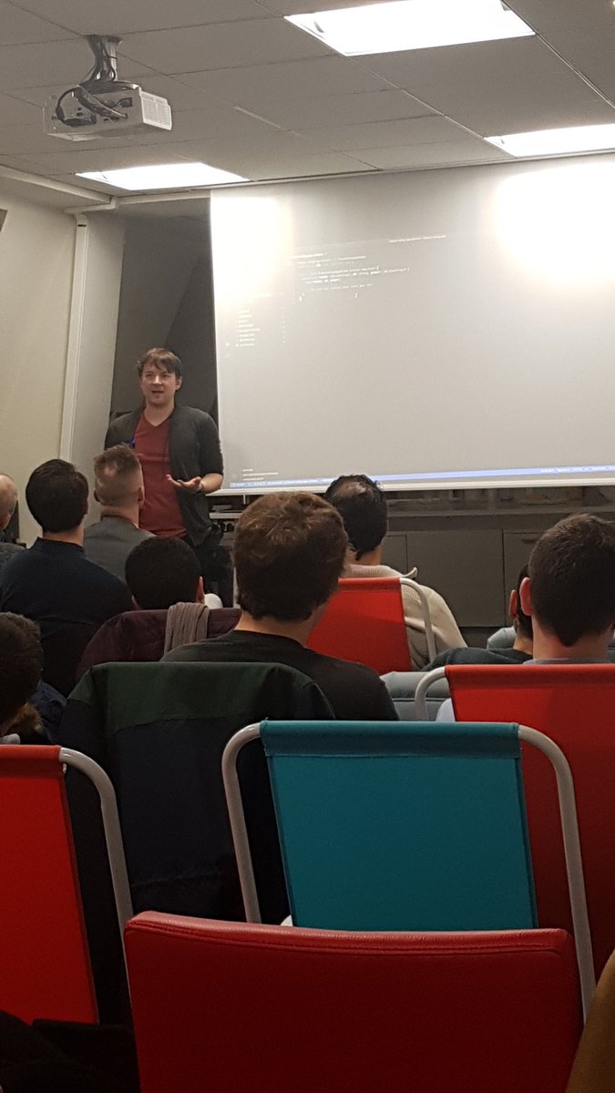 Ar_no_K's tweet photo. live coding by @ranman during @awsugfr  @d2si https://t.co/1Hq80Jla7n