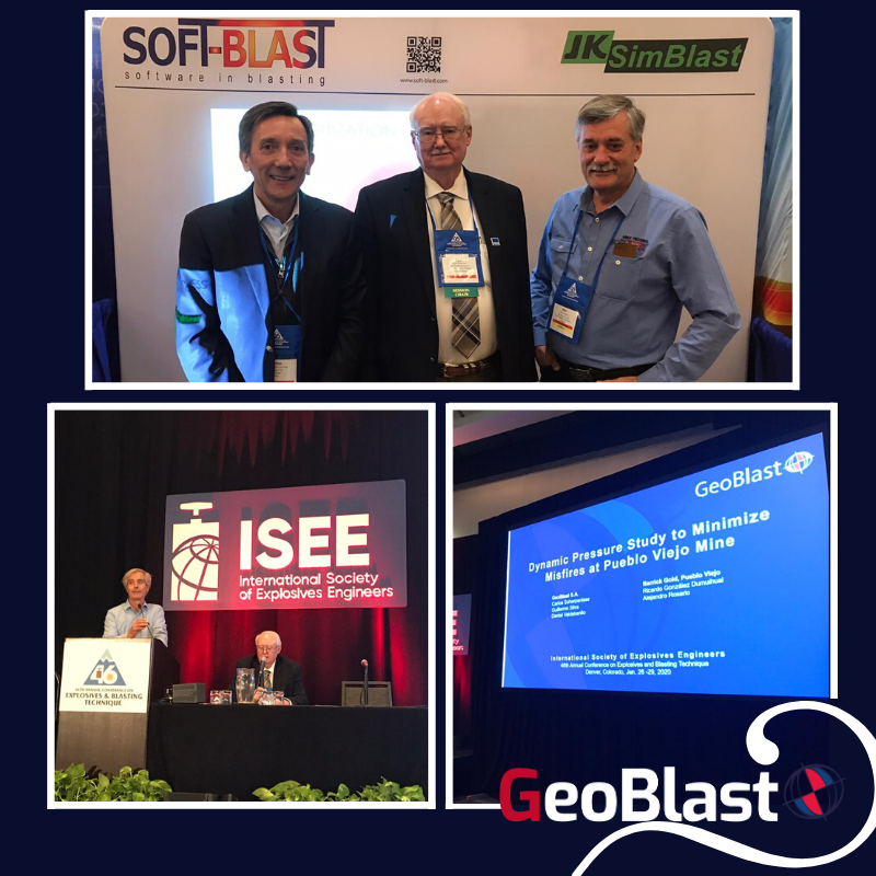 GeoBlastLA's tweet photo. Desde el 26 al 29 del presente mes en la ciudad de Denver (USA), se llevó a cabo la 46th Annual Conference on Explosives and Blasting Technique (ISEE); en la que nuestros profesionales, Guillermo Silva y Carlos Scherpenisse, participaron.

#mining #ISEE #Geoblast #ChileMineria https://t.co/US1ts6kfVI