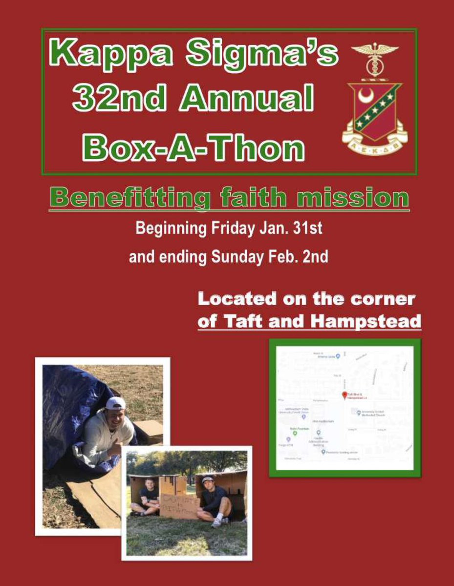 It’s the most wonderful time of the year again. For the 32nd time, we are back. Come out THIS weekend to the corner of Taft and Hampstead, for our Box-A-Thon event that benefits Faith Mission.