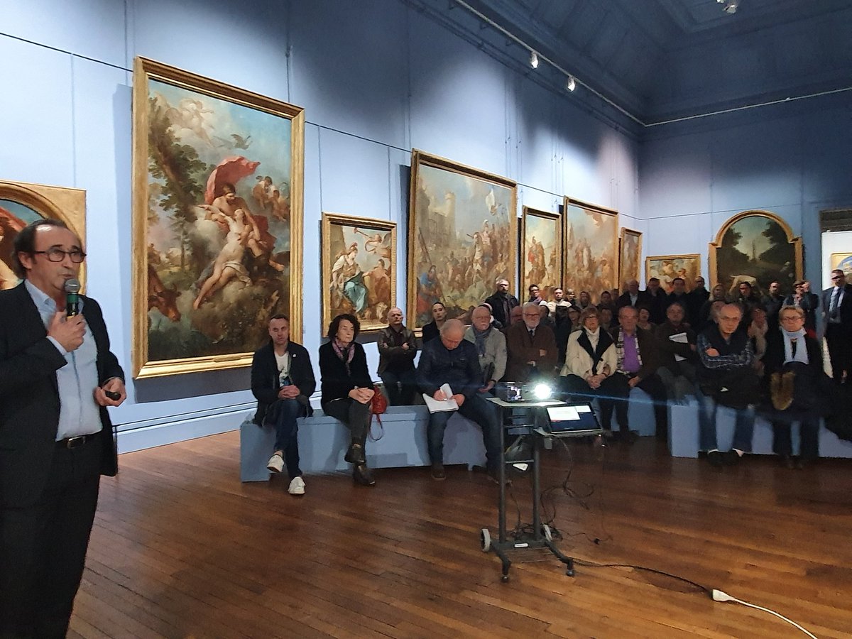 VellutV's tweet photo. Une forte participation à  notre manifestation dans le cadre des "chemins du mécénat". Superbe soirée au Musée Saint Loup #mecenat  #culture #RSE https://t.co/qSdO2QqAaI