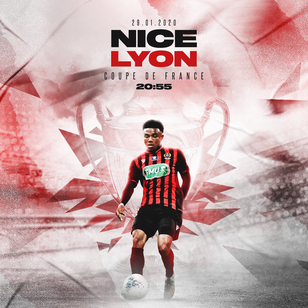 Niçois, Niçoise on aura besoin de votre soutien ce soir pour se qualifier !! 🙏🏾⚽️🔴⚫️ #IssaNissa