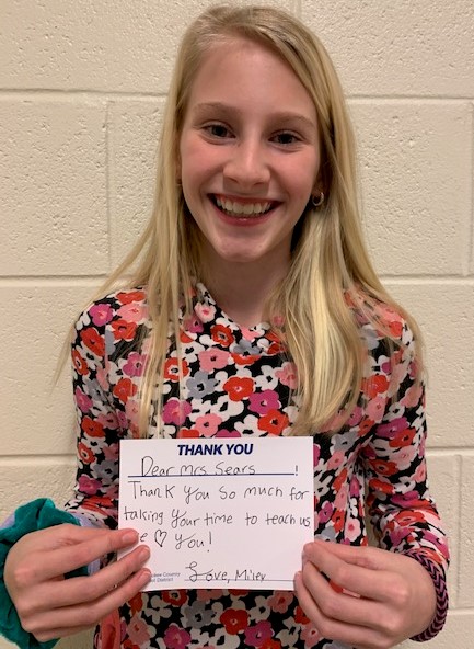 #thanksCCSD gives students the opportunity to share how a teacher or other staff member has made a positive difference in their life! Here’s one from Knox ES STEM Academy fifth-grader Miley Lenzen to teacher Stacy Sears. bit.ly/thanksCCSD #thanksCCSD #CCSDfam #CCSDCares