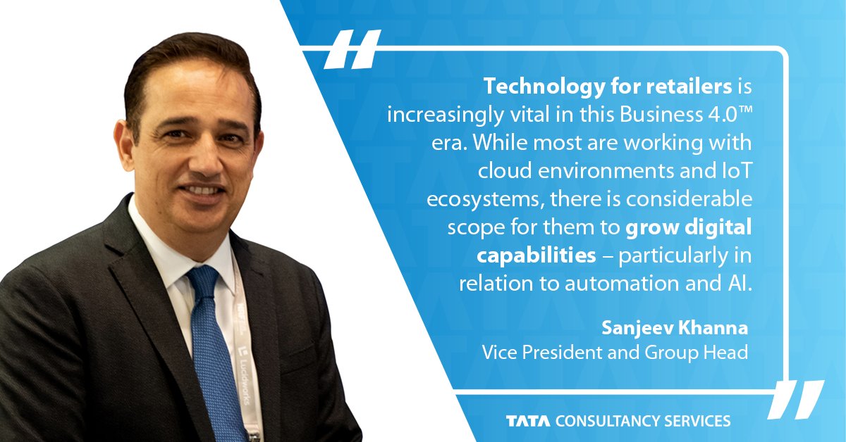 tcs_na's tweet photo. Growing #agile beyond the IT Dept. & adopting core tech is key for retailer success. In our #Business4dot0 #TCSGlobalStudy, we found that ¼ of these orgs have adopted agile for every business process, that's lower than the average across all sectors. Read: https://t.co/NJRuI2ecnW https://t.co/gwZ2Yte3Lv
