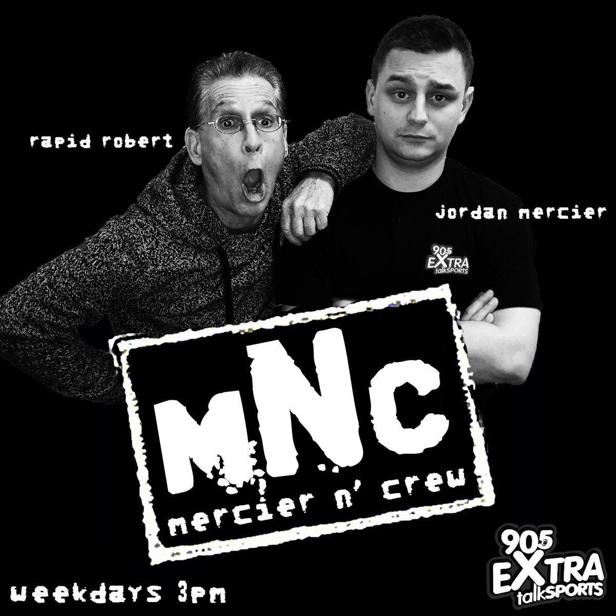 FreqPtbo's tweet photo. Jam packed edition of #MercierNCrew today as @Matt_Latour and @RapidRobert15 talk to:

@ScottArnold12 at 3:20,
@JMercptbo at 3:40,
@TheExtraAttacks's Brad Celsie at 4:20,
and @mikebosports at 5:00!

Listen live at 3:00pm on EXTRA 90.5 or the iHeart Radio App! https://t.co/kkAyiwzCuq