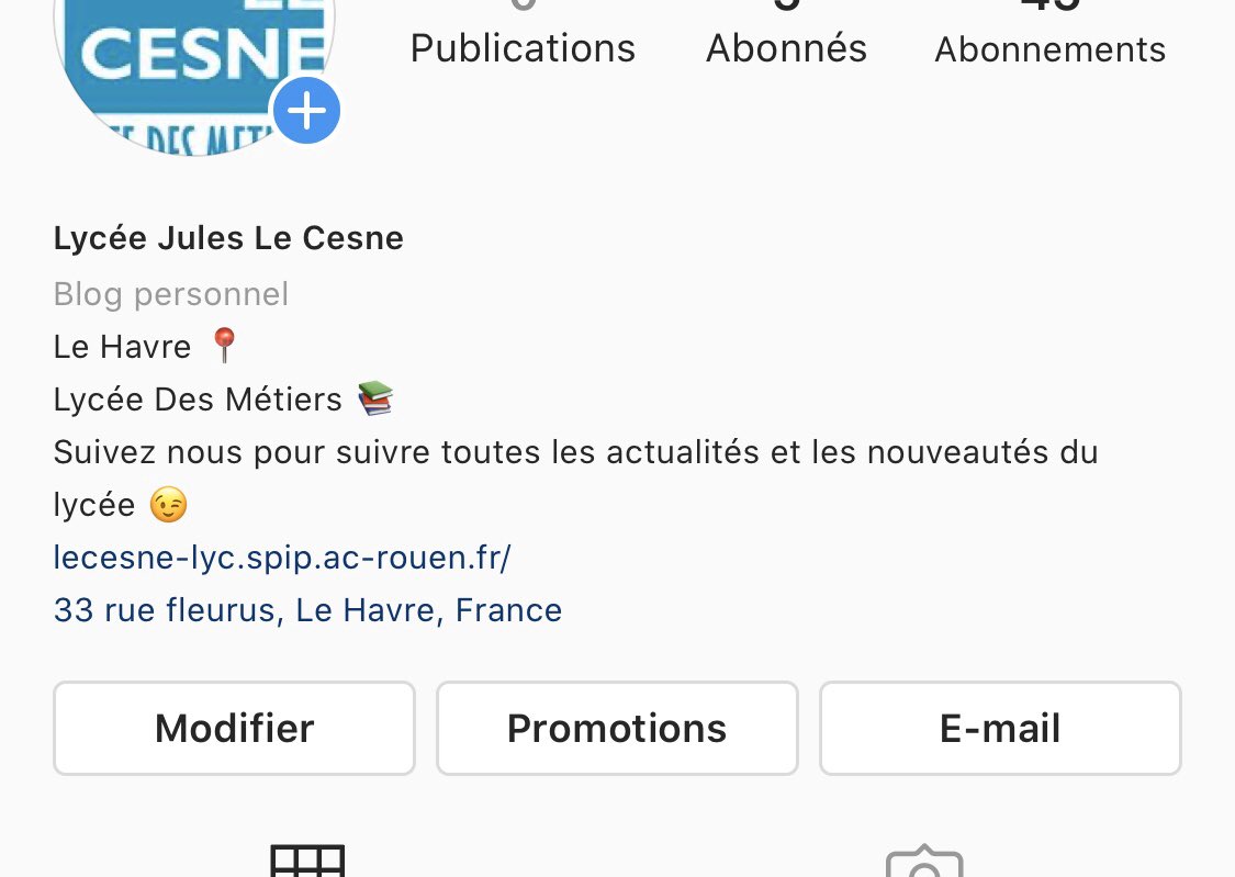 C’est fait ✅ 
Le lycée Jules le cesne est maintenant sur Instagram ! 
Venez vite vous abonner 😁