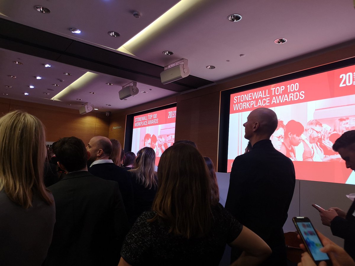 So happy to be here #StonewallTop100 #ComeOutForLGBT