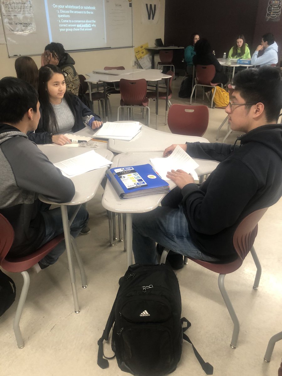 Building a classroom community takes intentionality. Working like a charm in Ms. Simpson’s room <a href="/LHSrails/">Lincoln High School</a>. Great work!!