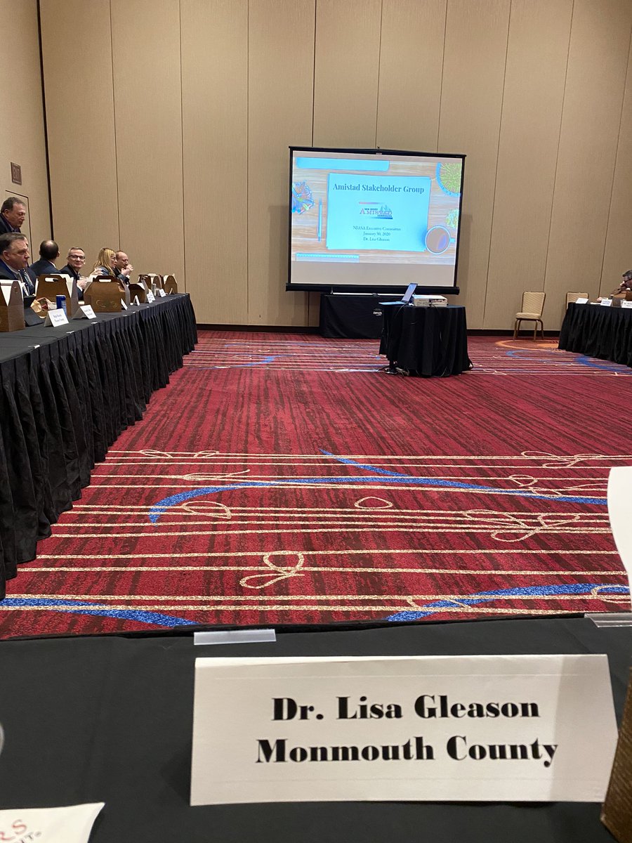 LiGleas's tweet photo. Looking forward to presenting the work of the Amistad Stakeholder Group at todayโs NJASA Executive Committee meeting @NJASANews #techspo2020 https://t.co/JFLVK2yrOx