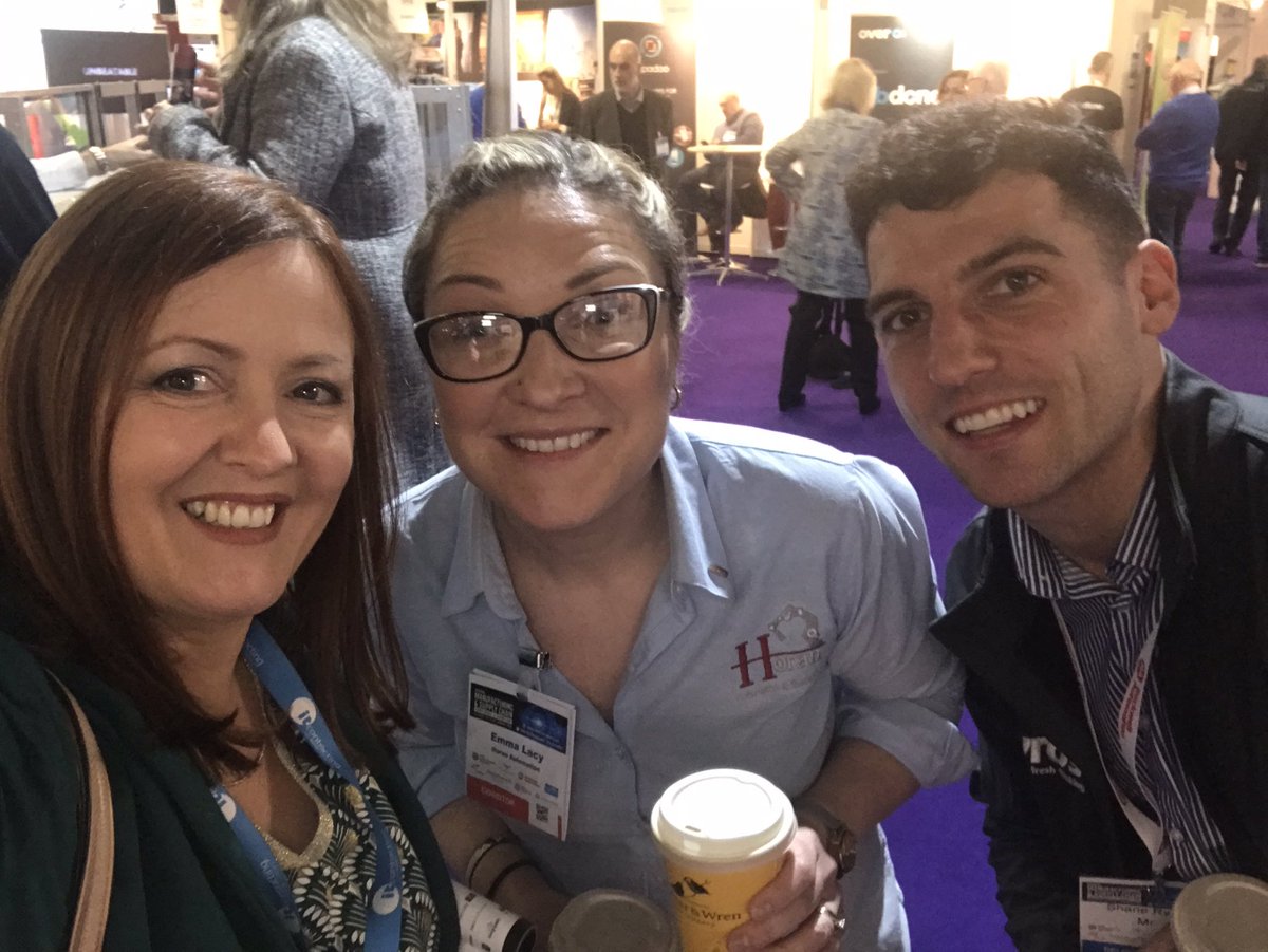 The lovely Emma from <a href="/Robots_HoranAC/">Horan Automation</a> today #ManufacturingExplore @NationalMSC
