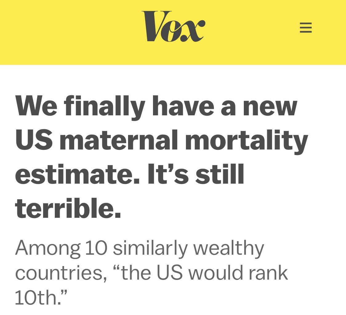 The full CDC report contains a lot of nuance but this simple headline from  @voxdotcom is spot on: