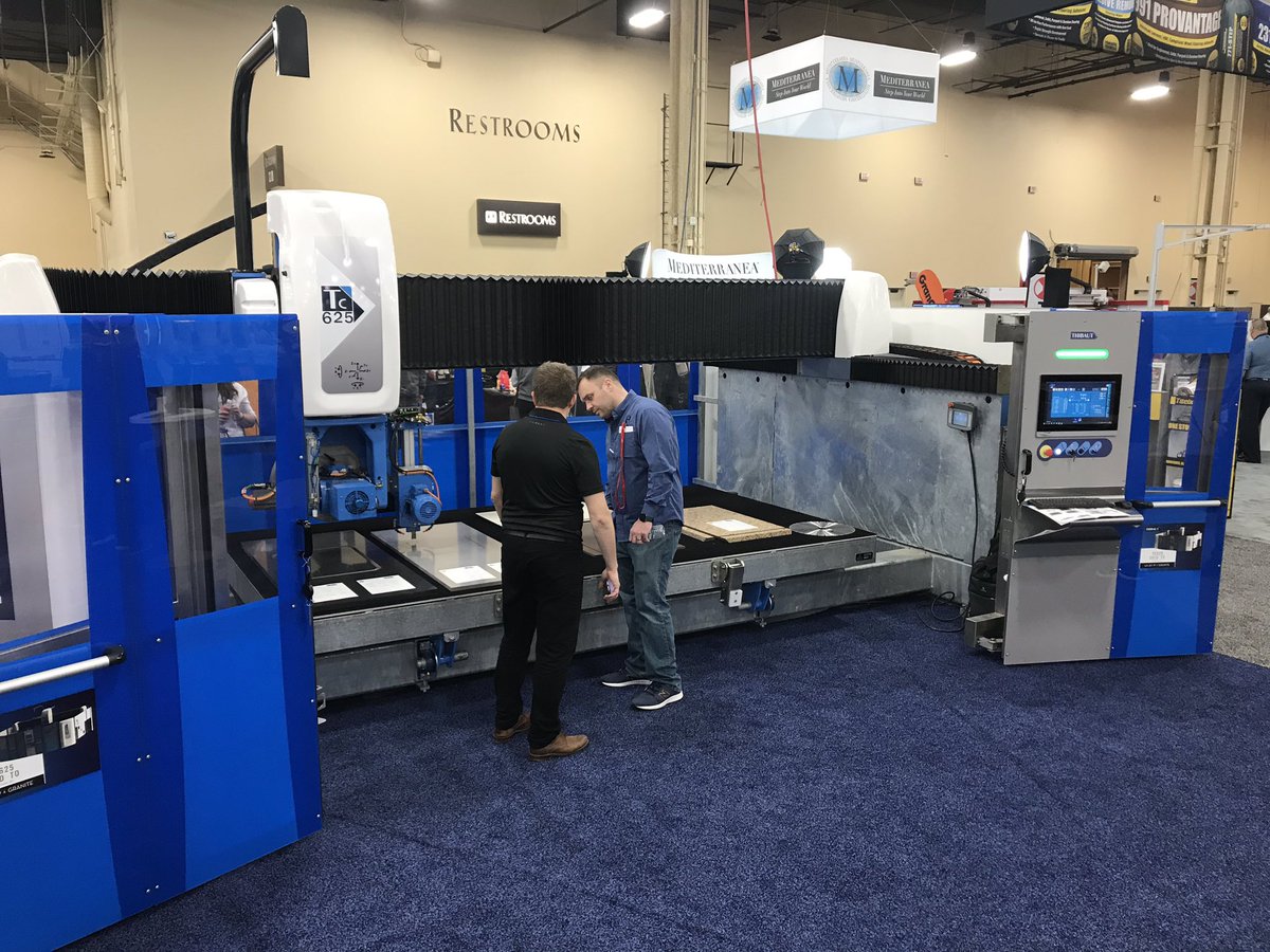 MasseSales's tweet photo. New Bridge Saw and CNC Profiling and Polishing machines from @StoneMachinist at @TISEevents Vegas. https://t.co/LlEpLme1yO