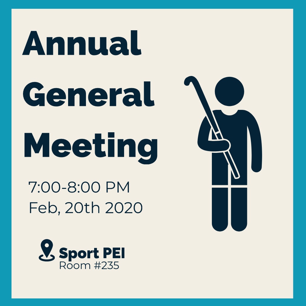 PEIFHA will be hosting our AGM on Thursday, Feb 20, 2020 from 7:00-8:00pm at Sport PEI (Room 235). More info: bit.ly/3aYjgaI
