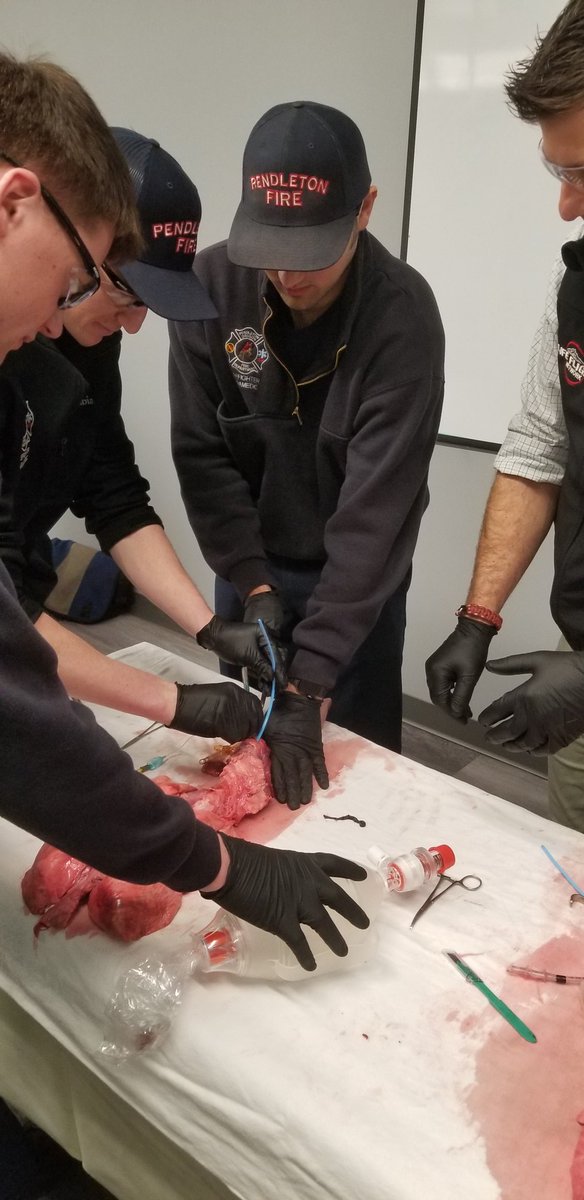2296Iaff's tweet photo. Pendleton's professional firefighters training with Life Flight on surgical crycothyrotemy procedure . https://t.co/Us16dehfpi
