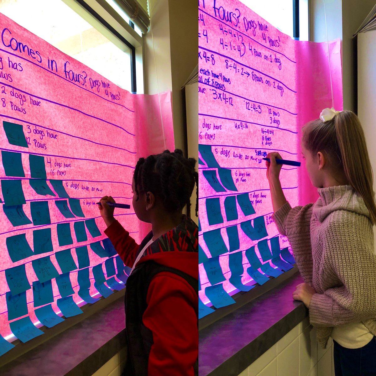#SharingThePlanet connections! Our line of inquiry, structures and functions, has us making connections between multiplication and division using structures of animals that come in 4s <a href="/GrandviewPYP/">Grandview Hills</a> <a href="/ibpyp/">IB PYP</a> <a href="/LISDLaceyD/">Lacey Delgado</a> #LifeAtGHE #1LISD