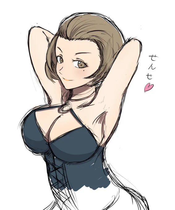 らくがきマヌエラ先生。
(時間なくてここまでです?) 