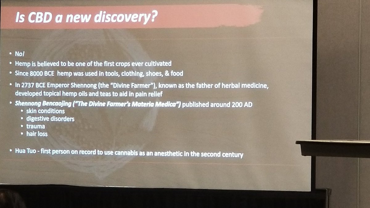 Slide explains the ancient history of using hemp.
