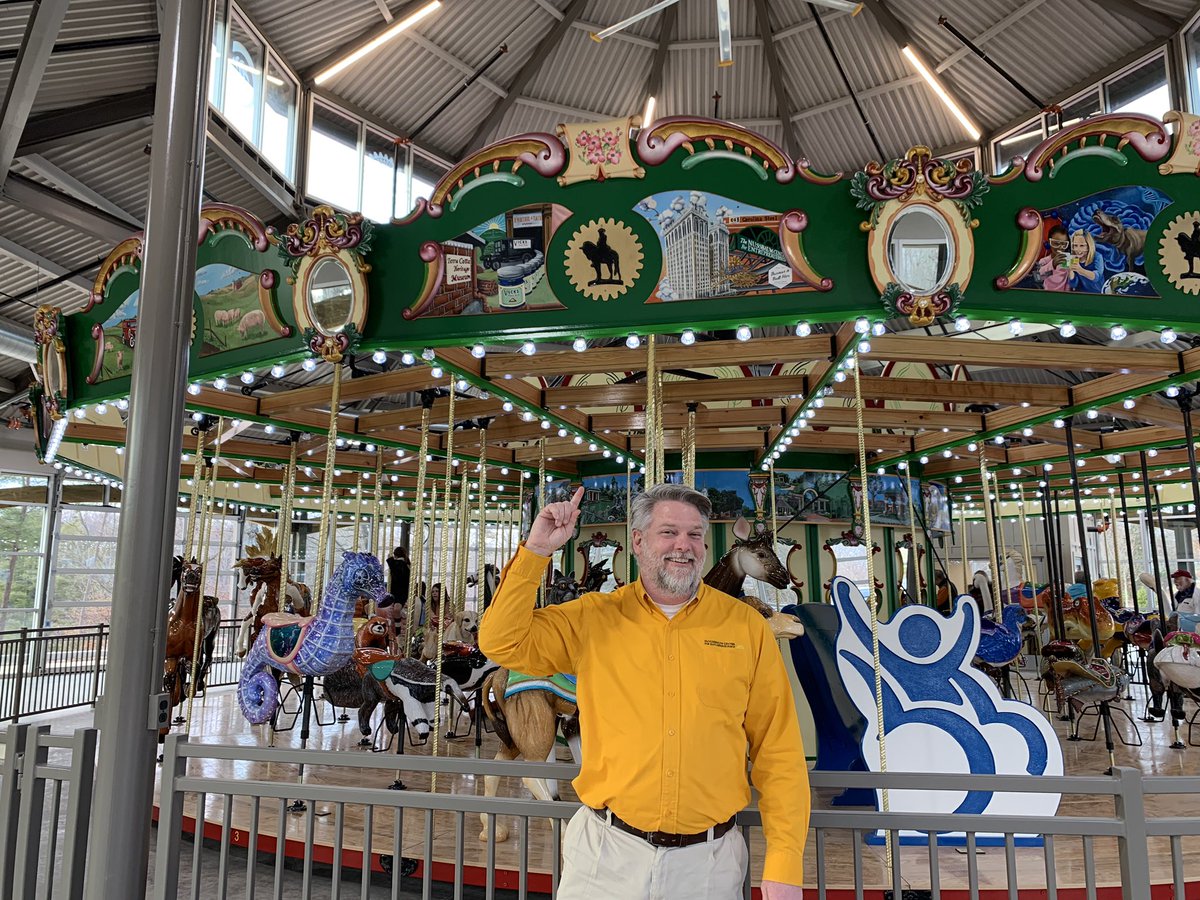 Our rounding boards on the new #carousel at @GreensboroSC highlight the businesses that were built here. #businessisbuilthere #entrepreneurship #growfromwithin #economicgardening