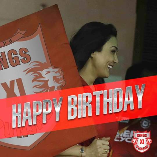 Happy Birthday
 
   Preity Zinta    