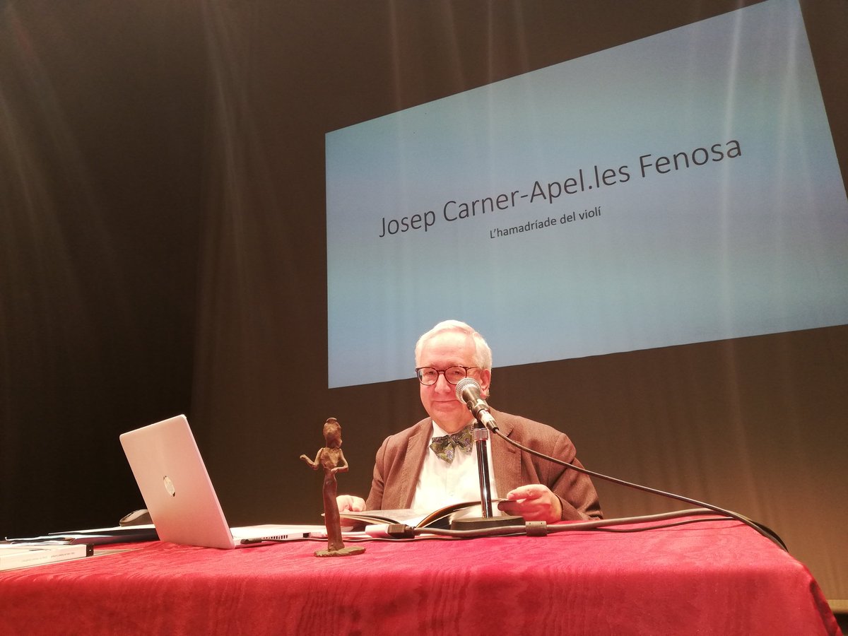 Apunt d'escoltar en Carles Duarte
Teatre Principal de Valls Commemoració del 50èaniversari de la mort de Carner i de la mort de Gerhard.
Corrado Bolsi al violí amb la Chaconne de Gerhard
Margarida Aritzeta, recitant L'Hamadríade del violí de Carner
PATRIMONI CULTURAL CATALÀ