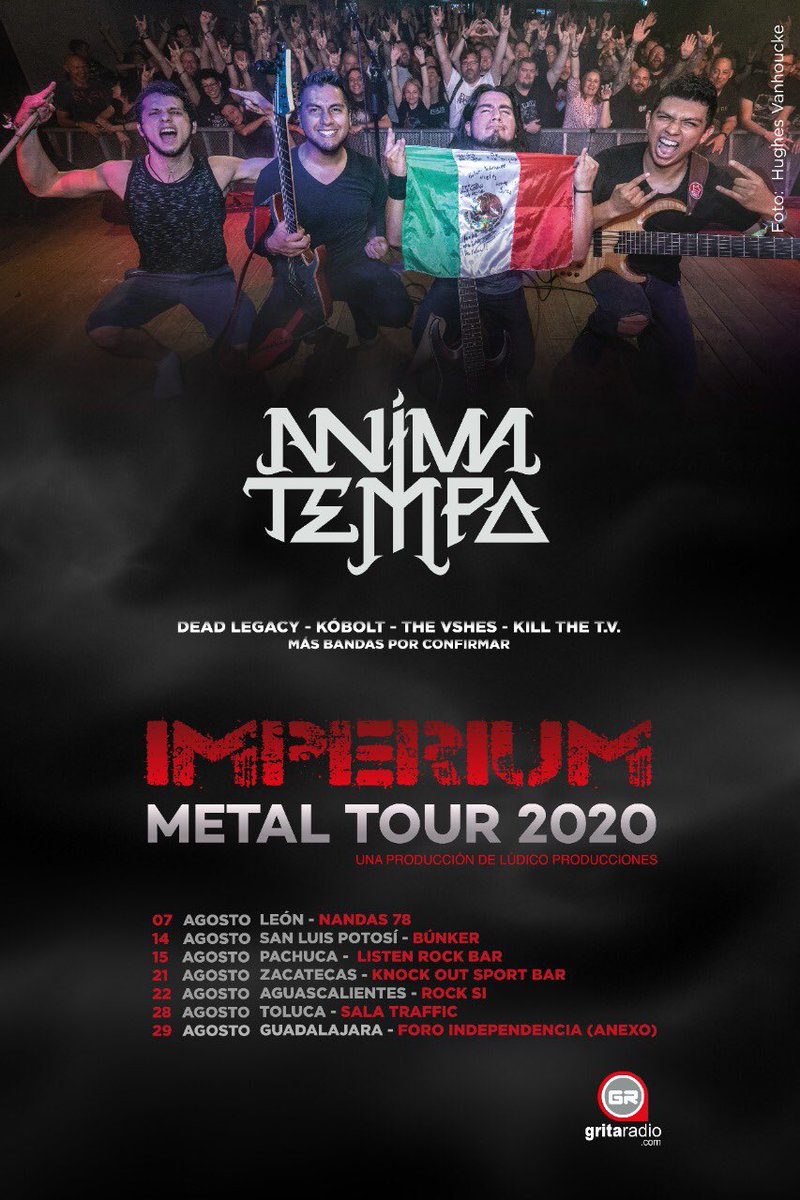 KillTheTV2's tweet photo. Confirmado!!! #KillTheTV se une a Imperium Metal Tour @LudicoProd @animatempo @DeadlegacyMx @koboltband #TheVshes #Yeah #GrandesNoticias #GrandesBandas en #Agosto https://t.co/O7JK1ZSW1h