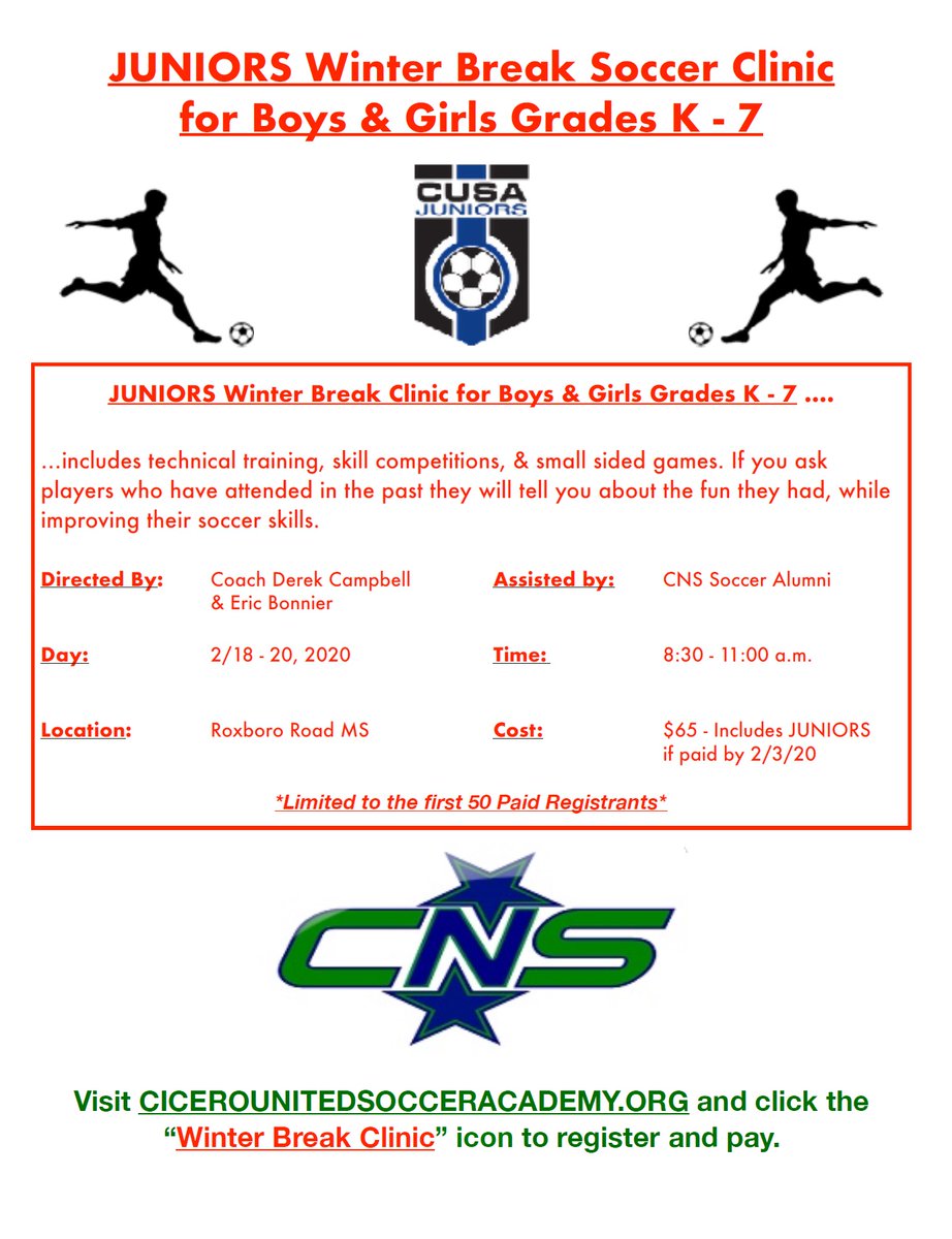 CNSAthletics's tweet photo. February Break https://t.co/snp2QXjAuE