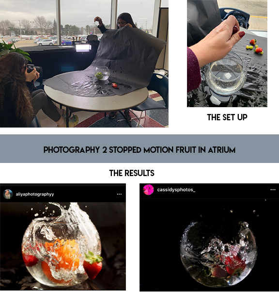 Photo Shoots in the Atrium!  Stopping Motion and Blurring Backgrounds!