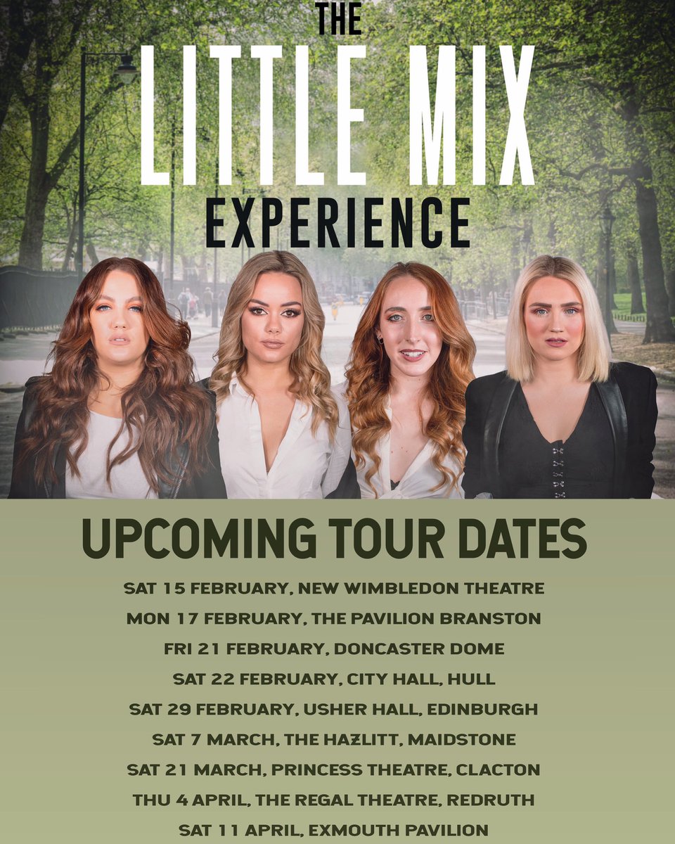 Have a look at some of our upcoming spring dates! We can’t wait to see you on the road and there’s so many more dates being added every week so make sure you keep an eye out for when the tour comes close to you! 
LMX HQ 🌟 

#littlemix #tour #theatres #girlband #music #sing