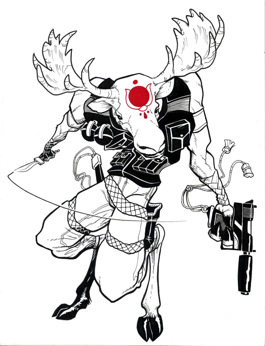 lamanocomic's tweet image. Came across some old images from a “Lone Ripclaw and Cub” that I pitched a couple years ago with @theisb - I may file the serial numbers off this and just draw it. #ripclaw #comicbook #comicbookpitch #postapocalypticworld