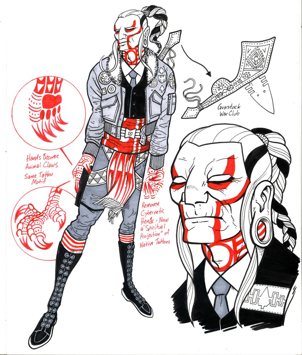 lamanocomic's tweet image. Came across some old images from a “Lone Ripclaw and Cub” that I pitched a couple years ago with @theisb - I may file the serial numbers off this and just draw it. #ripclaw #comicbook #comicbookpitch #postapocalypticworld