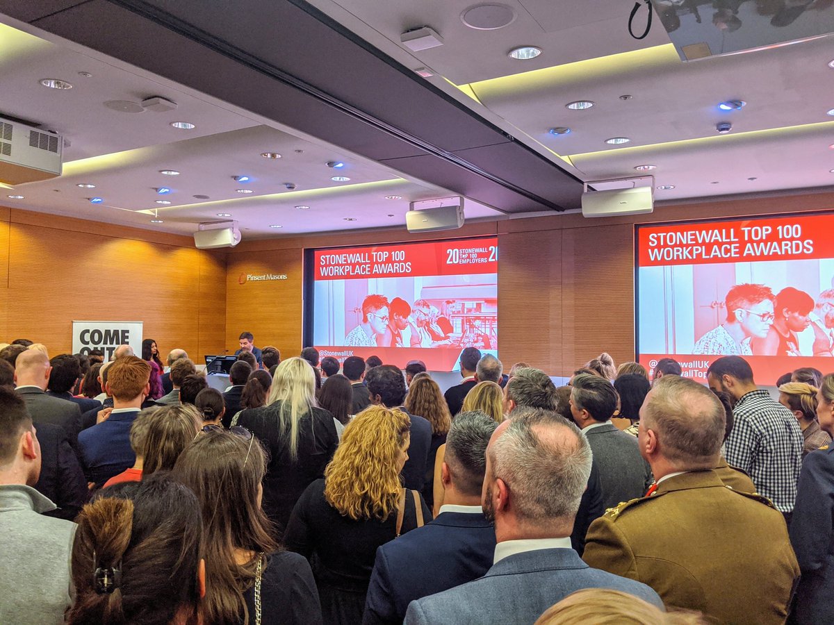 JackMaddock's tweet photo. Delighted to be at the @stonewalluk Top 100 Employers Awards where @SkyCorporate has placed 28th and Number 1 Media Company for the third year running #lifeatsky #justbe #StonewallTop100 https://t.co/03BtzHbgJ1