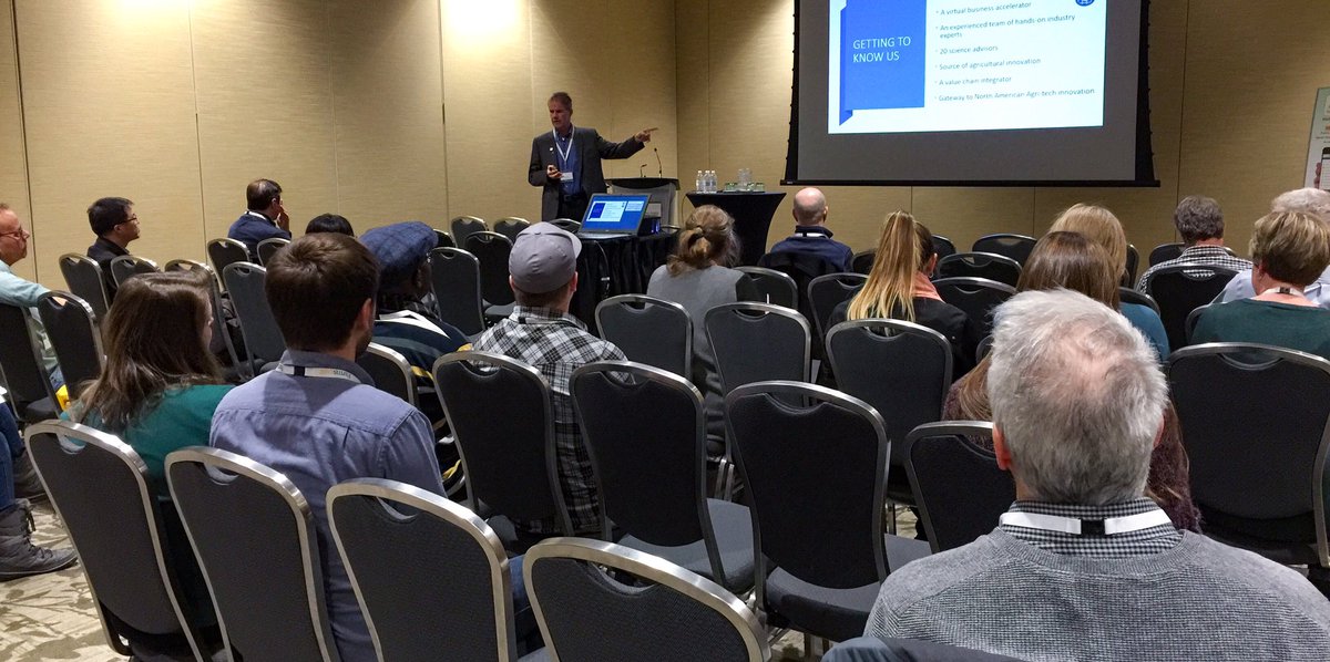 OntAg's tweet photo. John Kelly (@keliro1) of @BioenterpriseCA is discussing ‘#Technologies in #Agriculture’ today at #PAG20! #OntAg #PrecisionAgriculture #AgTech #Technology #Innovation https://t.co/hFqGOlTlzf