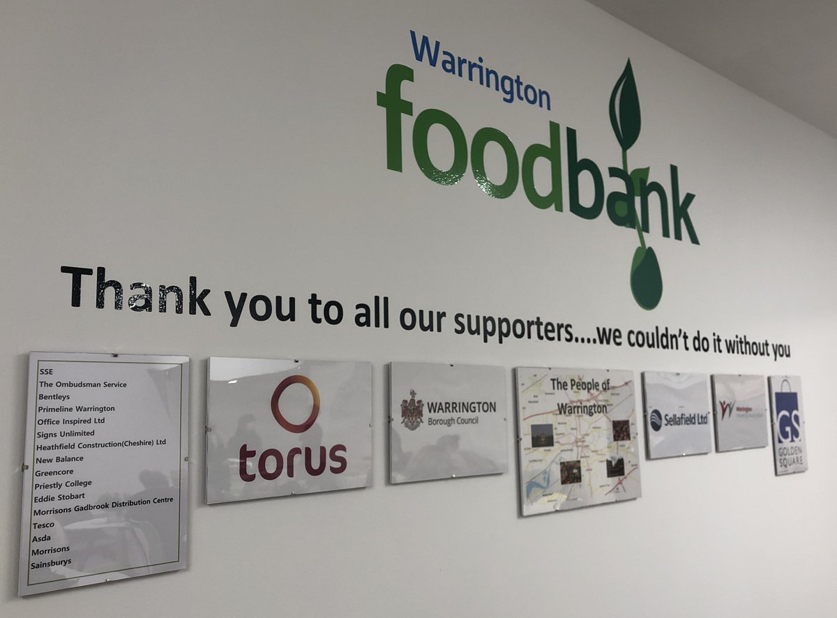 @WeAreTorus are proud to work in partnership with our local #Foodbanks – helping vulnerable tenants in time of financial hardship.  
#community #universalcredit #financialhardship #support @TorusSupportNet #Warrington @WarringtonFB #dignity