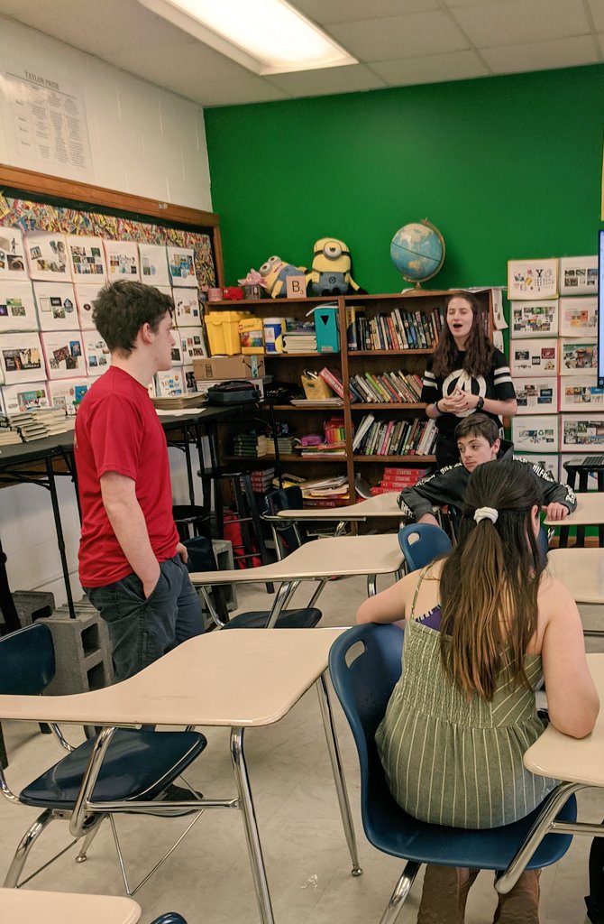 CathleenBeachbd's tweet photo. @Kaleigh_P_  my wonderful teacher for tomorrow @LHS_TFT doing a lesson on dystopian literature. 😍 #fcps1kidsdeserveit @TaylorTwig  @LHSEAGLESVA https://t.co/M0AQEyuhUt