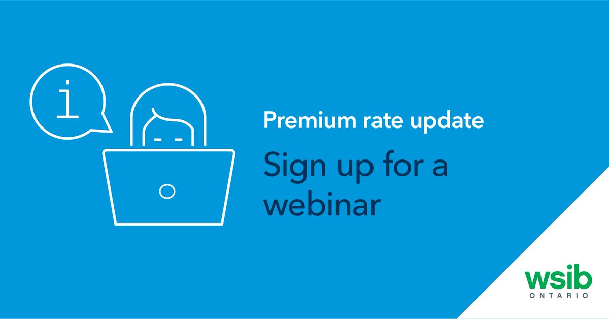 Graphic reads Premium rate update. Sign up for a webinar
