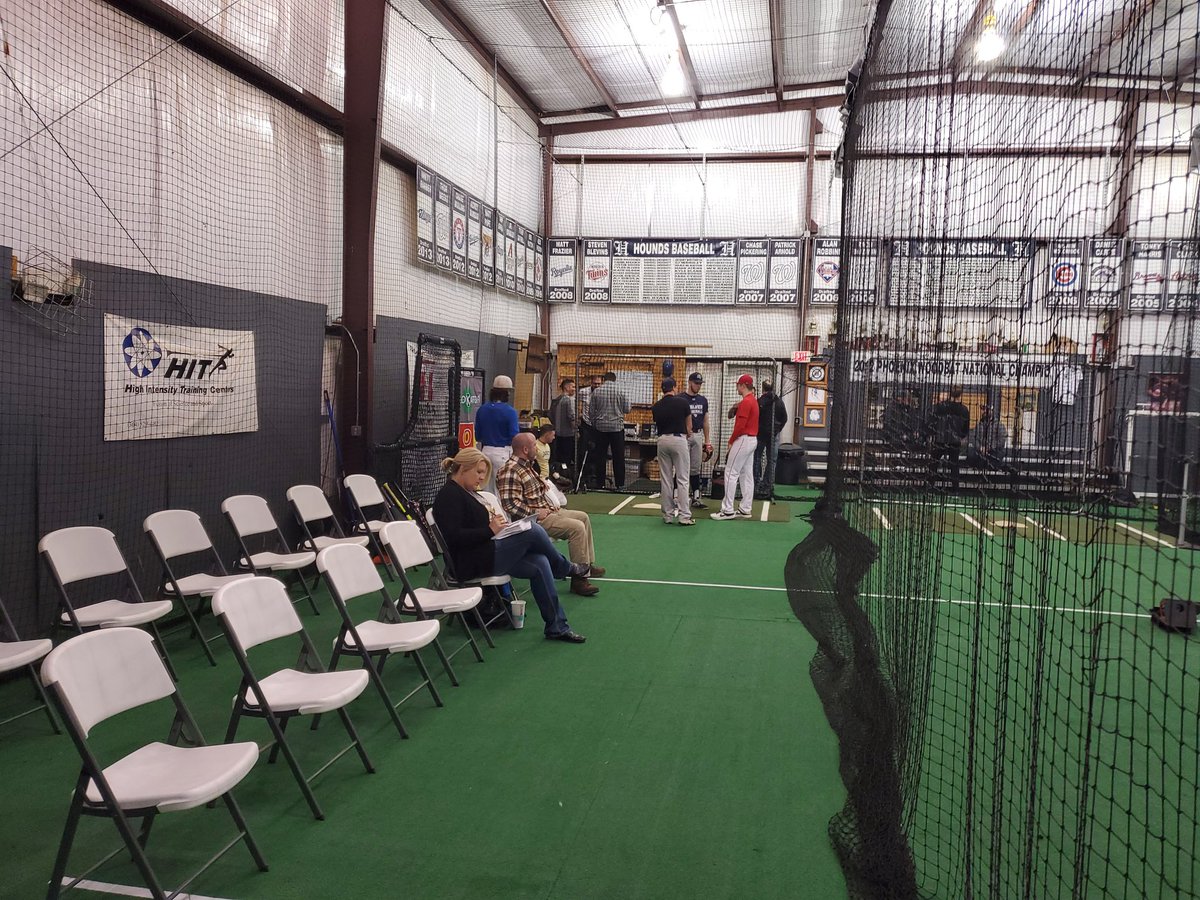 Getting ready for Pro Day @ Hounds Baseball!