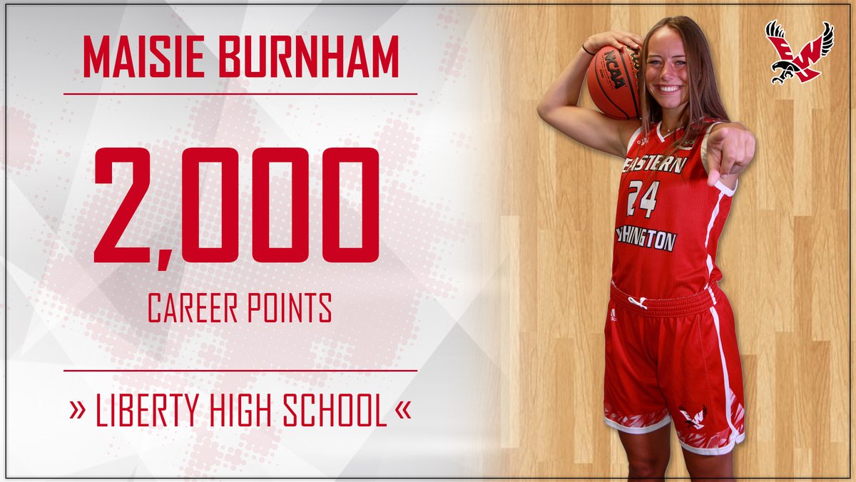 EWUWBB's tweet image. 🚨Incoming Eag Alert🚨

We want to send a huge congratulations to incoming freshman, Maisie Burnham, for reaching 2,000 career points! What an accomplishment.

#GoEags #DareToSoar